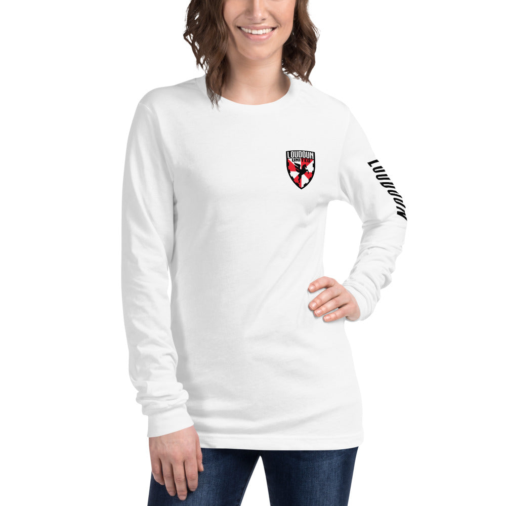 Loudoun United FC LC/Sleeve Crest 2-Hit Unisex Long Sleeve T-Shirt