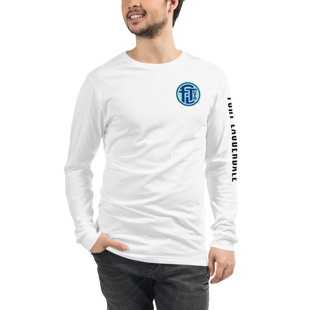 Fort Lauderdale United FC LC/Sleeve Crest 2-Hit Unisex Long Sleeve T-Shirt