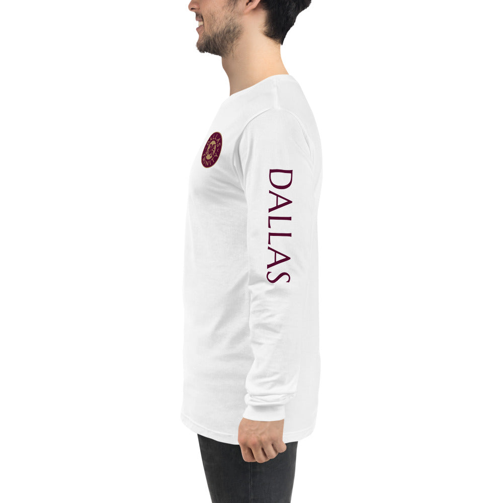 Dallas Trinity FC LC/Sleeve Crest 2-Hit Unisex Long Sleeve T-Shirt