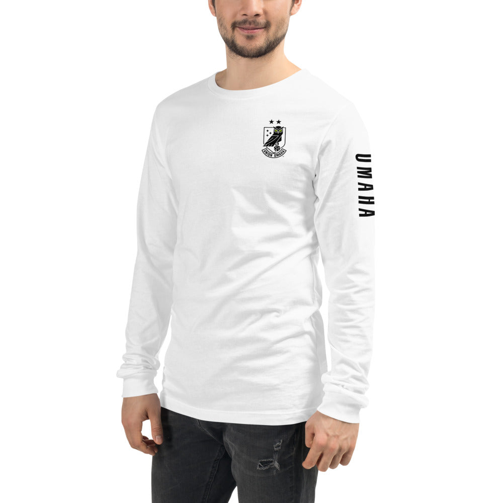 Union Omaha LC/Sleeve Crest 2-Hit Unisex Long Sleeve T-Shirt