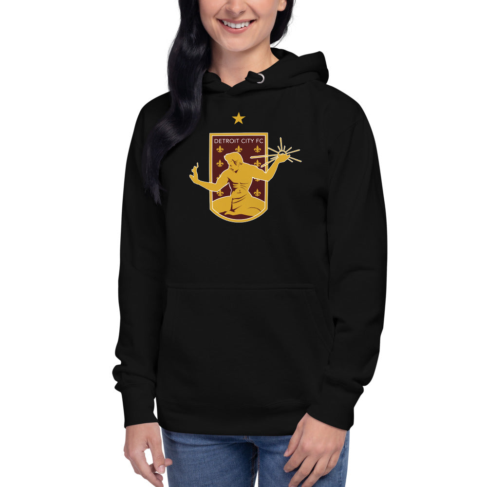 Detroit City FC Crest Cotton Heritage Premium Hoodie