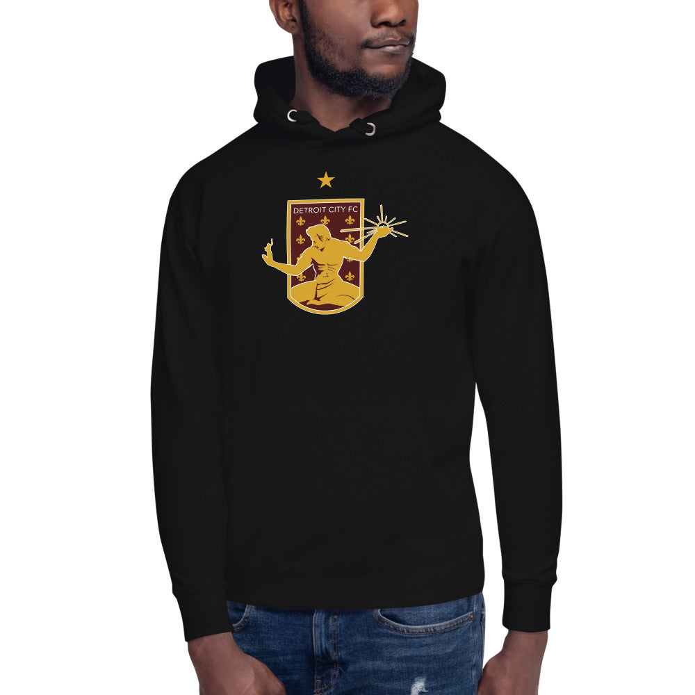 Detroit City FC Crest Cotton Heritage Premium Hoodie