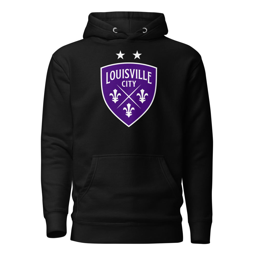 Louisville City FC Crest Cotton Heritage Premium Hoodie Black