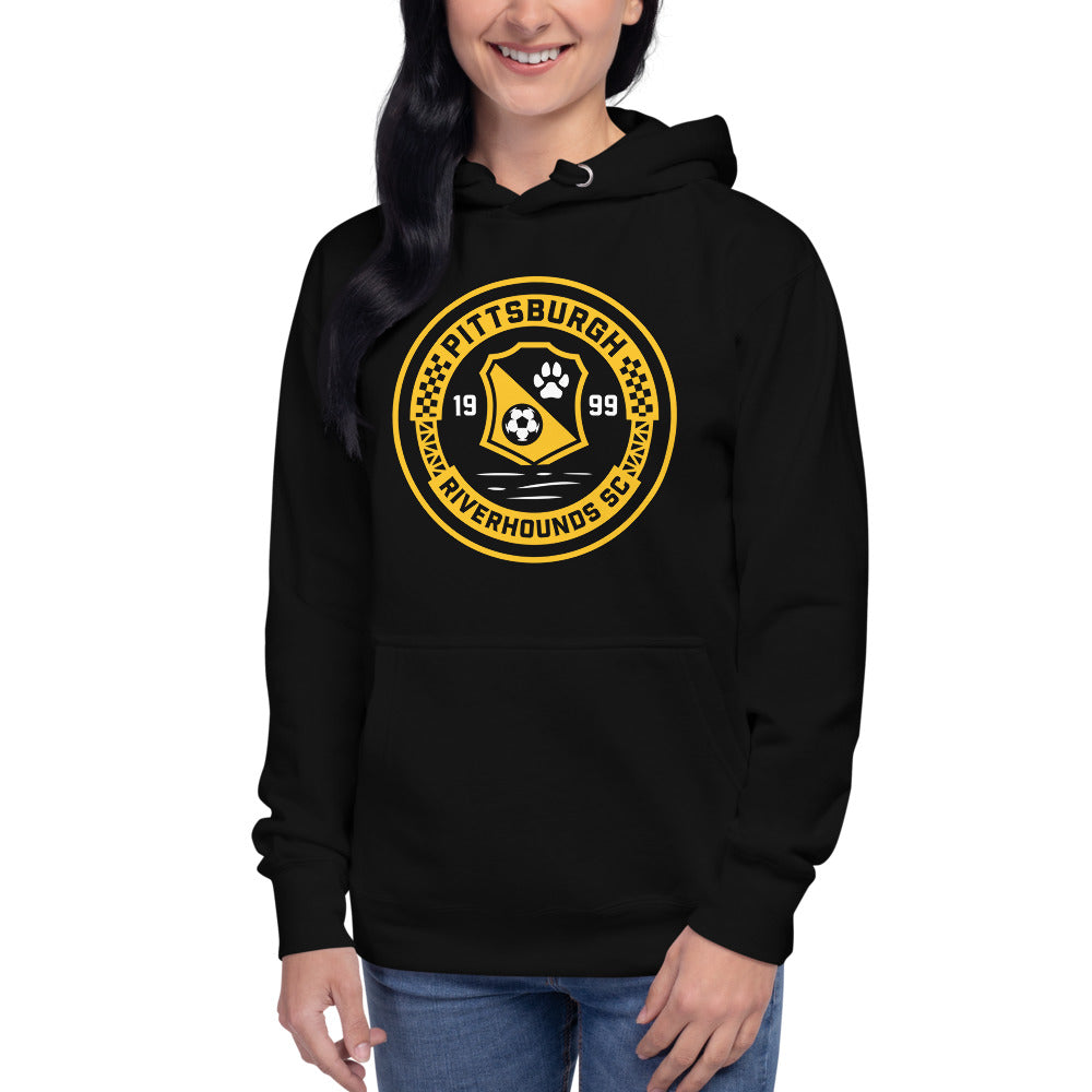 Pittsburgh Riverhounds SC Crest Cotton Heritage Premium Hoodie