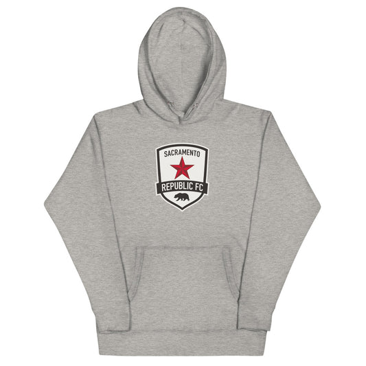 Sacramento republic crest cotton heritage premium hoodie - carbon grey