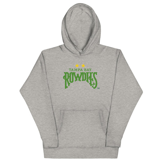 Tampa bay rowdies crest cotton heritage premium hoodie - carbon grey