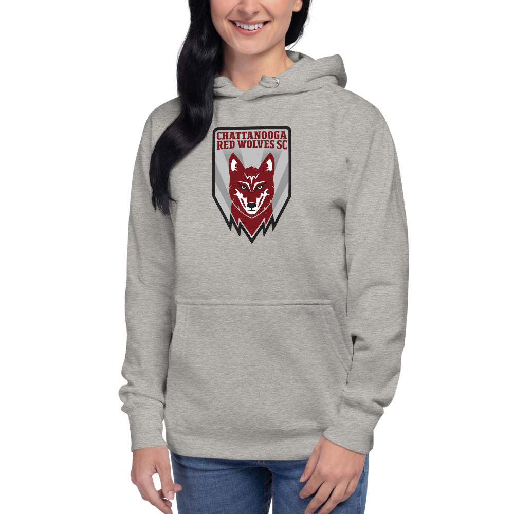 Chattanooga Red Wolves SC Crest Cotton Heritage Premium Hoodie