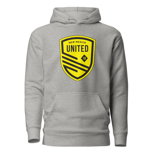 New mexico united crest cotton heritage premium hoodie - carbon grey