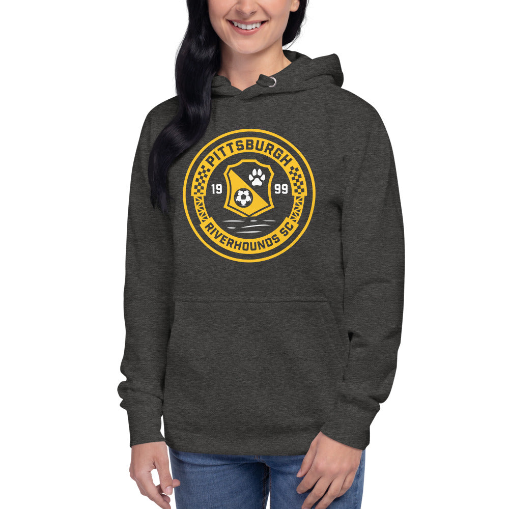 Pittsburgh Riverhounds SC Crest Cotton Heritage Premium Hoodie