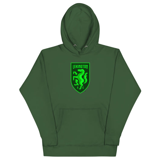 Lexington sc crest cotton heritage premium hoodie - forest green