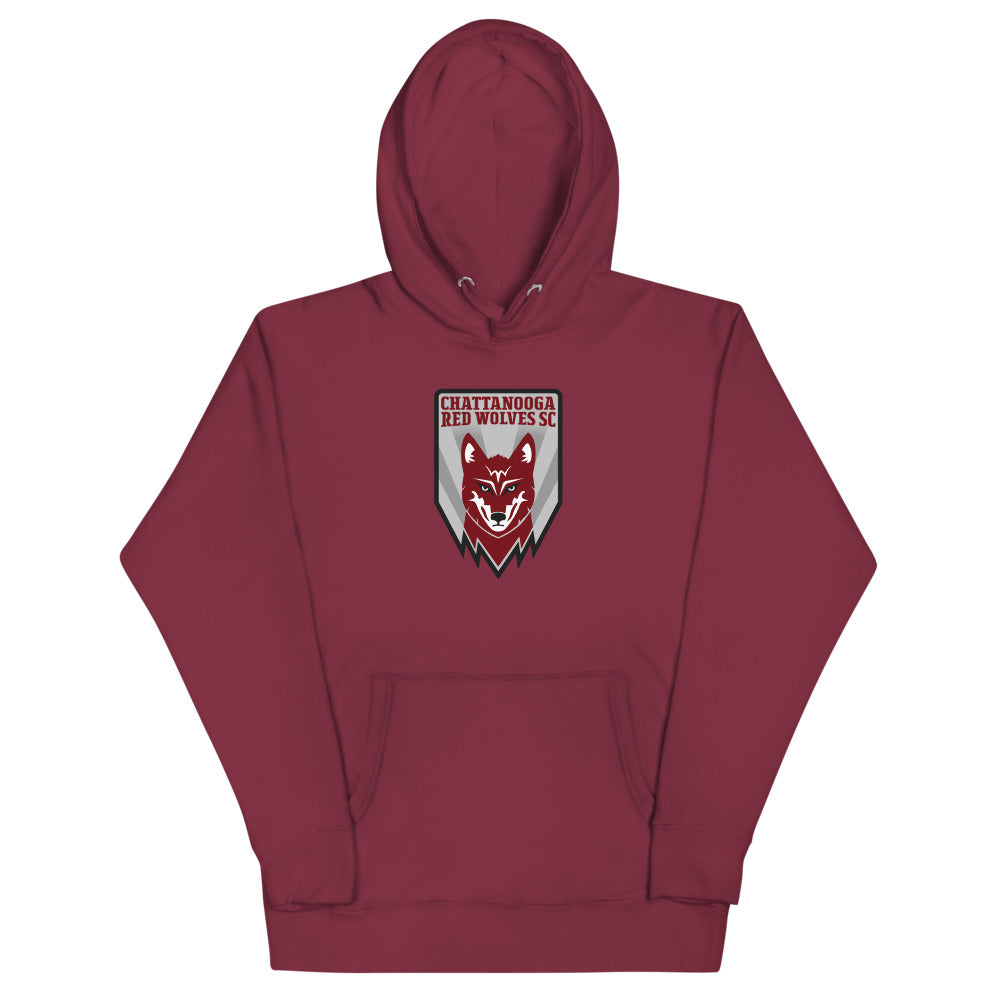 Chattanooga Red Wolves SC Crest Cotton Heritage Premium Hoodie