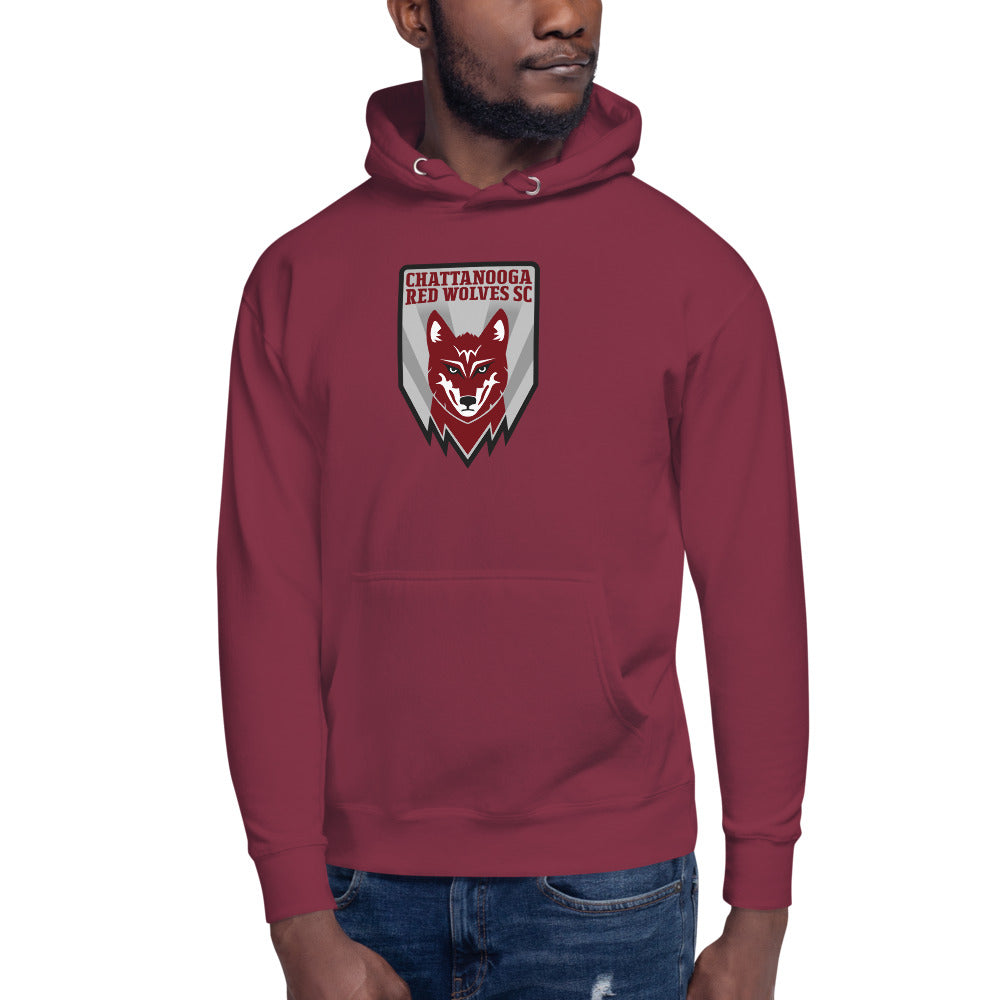 Chattanooga Red Wolves SC Crest Cotton Heritage Premium Hoodie