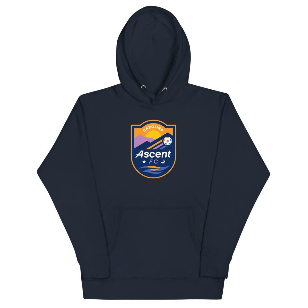 Carolina Ascent FC Crest Cotton Heritage Premium Hoodie