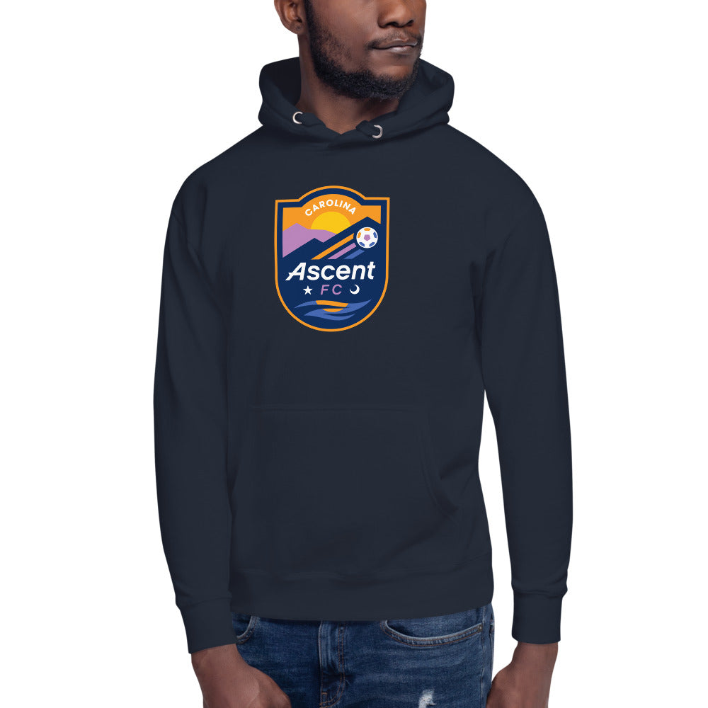 Carolina Ascent FC Crest Cotton Heritage Premium Hoodie