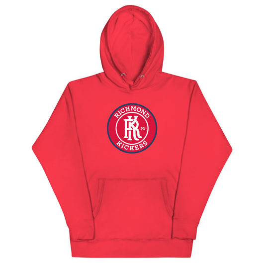 Richmond kickers crest cotton heritage premium hoodie - team red