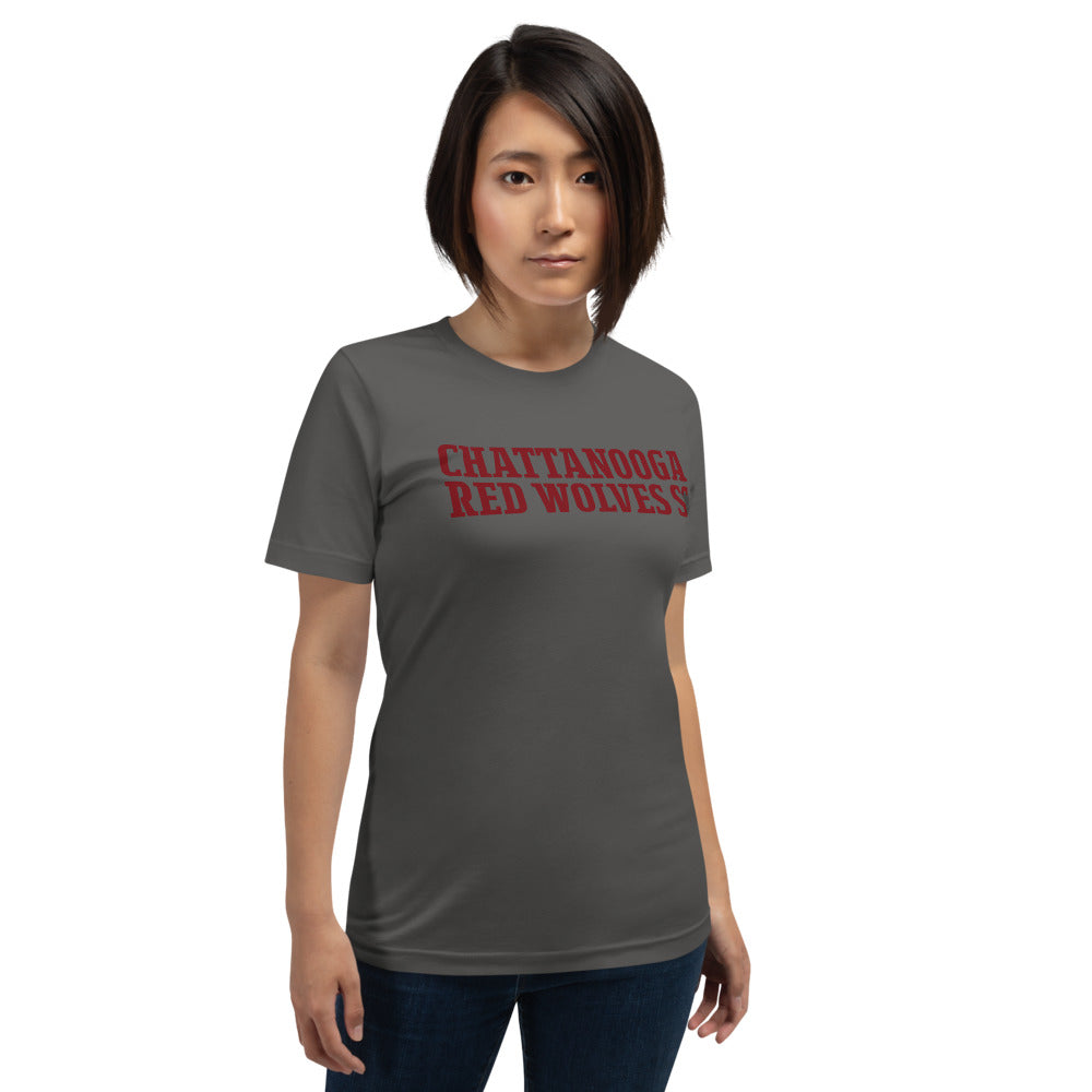 Chattanooga Red Wolves SC Wordmark Adult T-Shirt