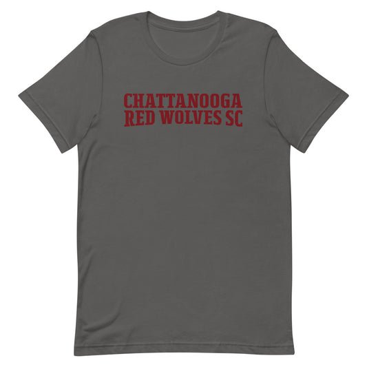 Chattanooga Red Wolves SC Wordmark Adult T-Shirt