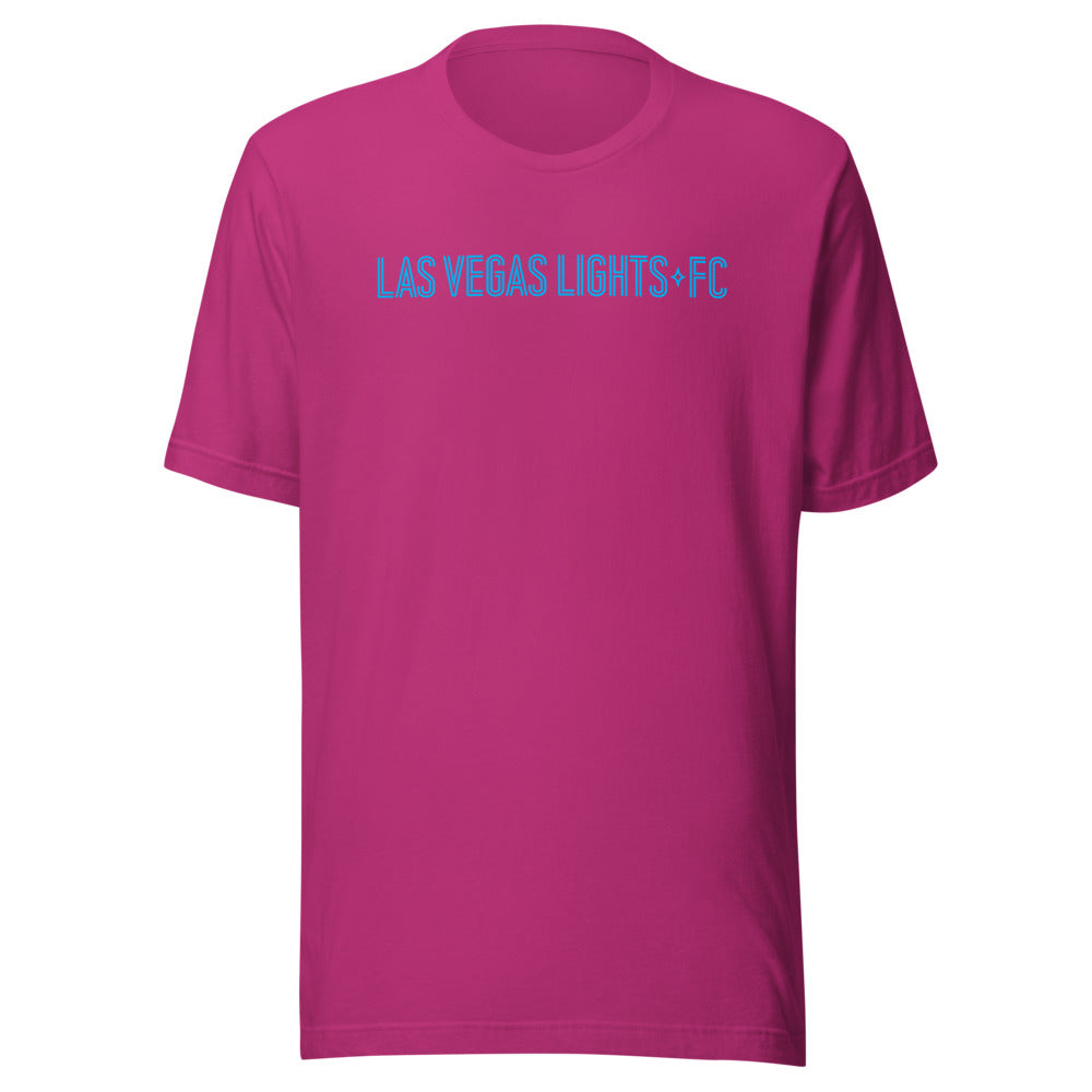 Las Vegas Lights FC Wordmark Adult T-Shirt