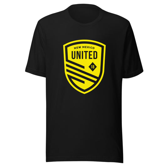 New Mexico United Crest Adult T-Shirt Black