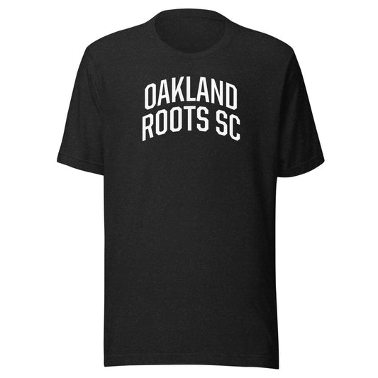 Oakland Roots Wordmark Adult T-Shirt Black Heather