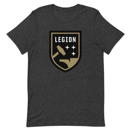 Birmingham legion fc crest adult t-shirt - dark grey heather