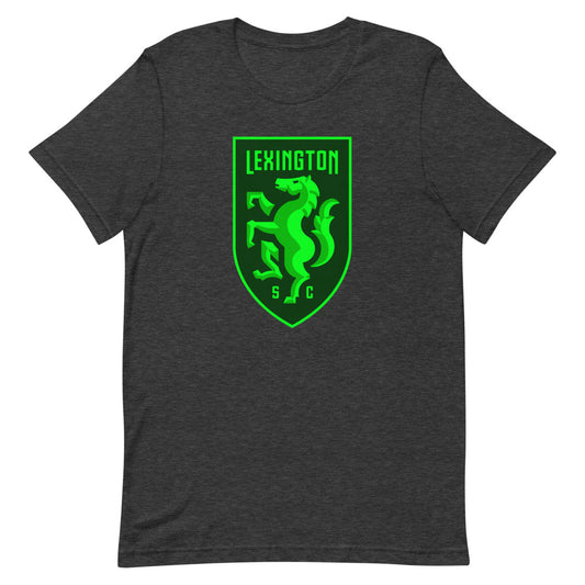 Lexington sc crest adult t-shirt - dark grey heather