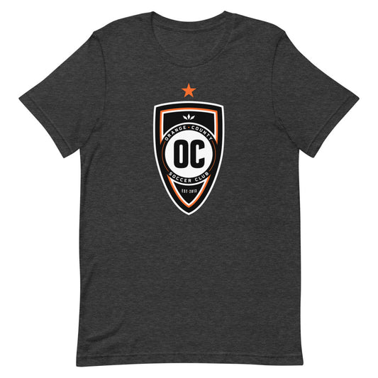 Orange county sc crest adult t-shirt - dark grey heather