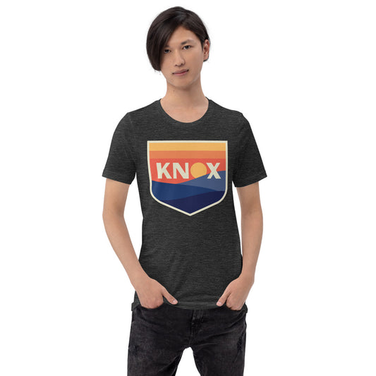 One knoxville sc crest adult short sleeve t-shirt - dark grey heather