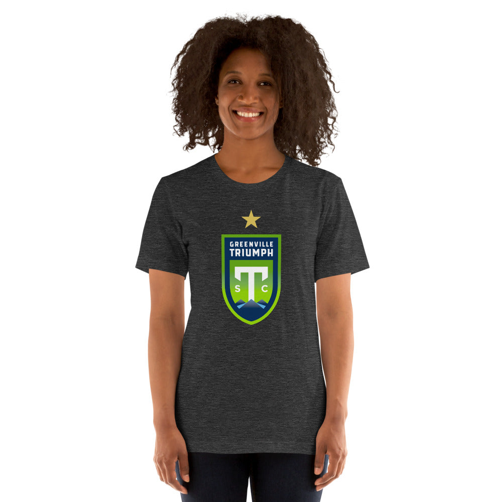 Greenville Triumph SC Crest Adult Short Sleeve T-Shirt