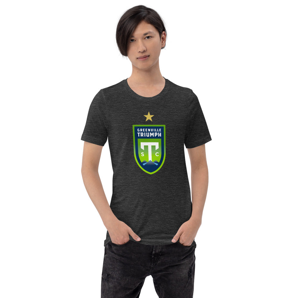 Greenville Triumph SC Crest Adult Short Sleeve T-Shirt