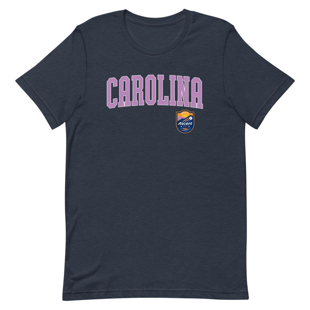 Carolina Ascent FC Wordmark Adult T-Shirt