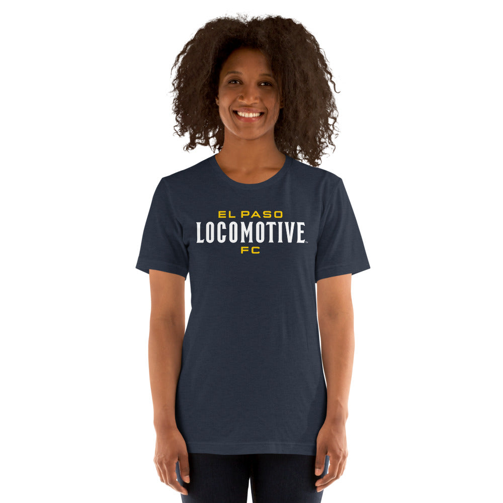 El Paso Locomotive Wordmark Adult T-Shirt