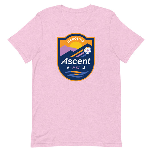 Carolina ascent fc crest adult t-shirt - heather prism lilac