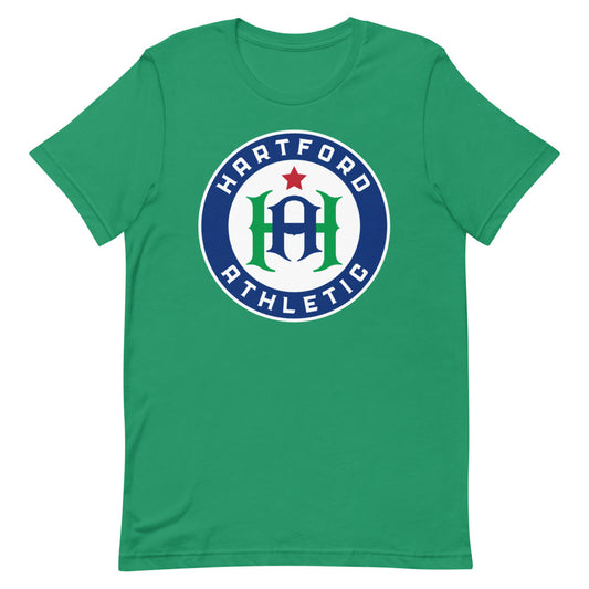 Hartford athletic crest adult t-shirt - kelly