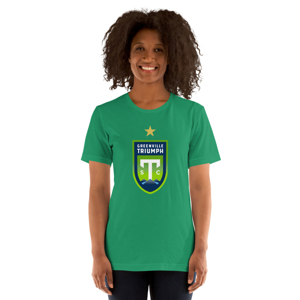 Greenville Triumph SC Crest Adult Short Sleeve T-Shirt