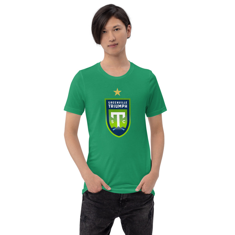 Greenville Triumph SC Crest Adult Short Sleeve T-Shirt