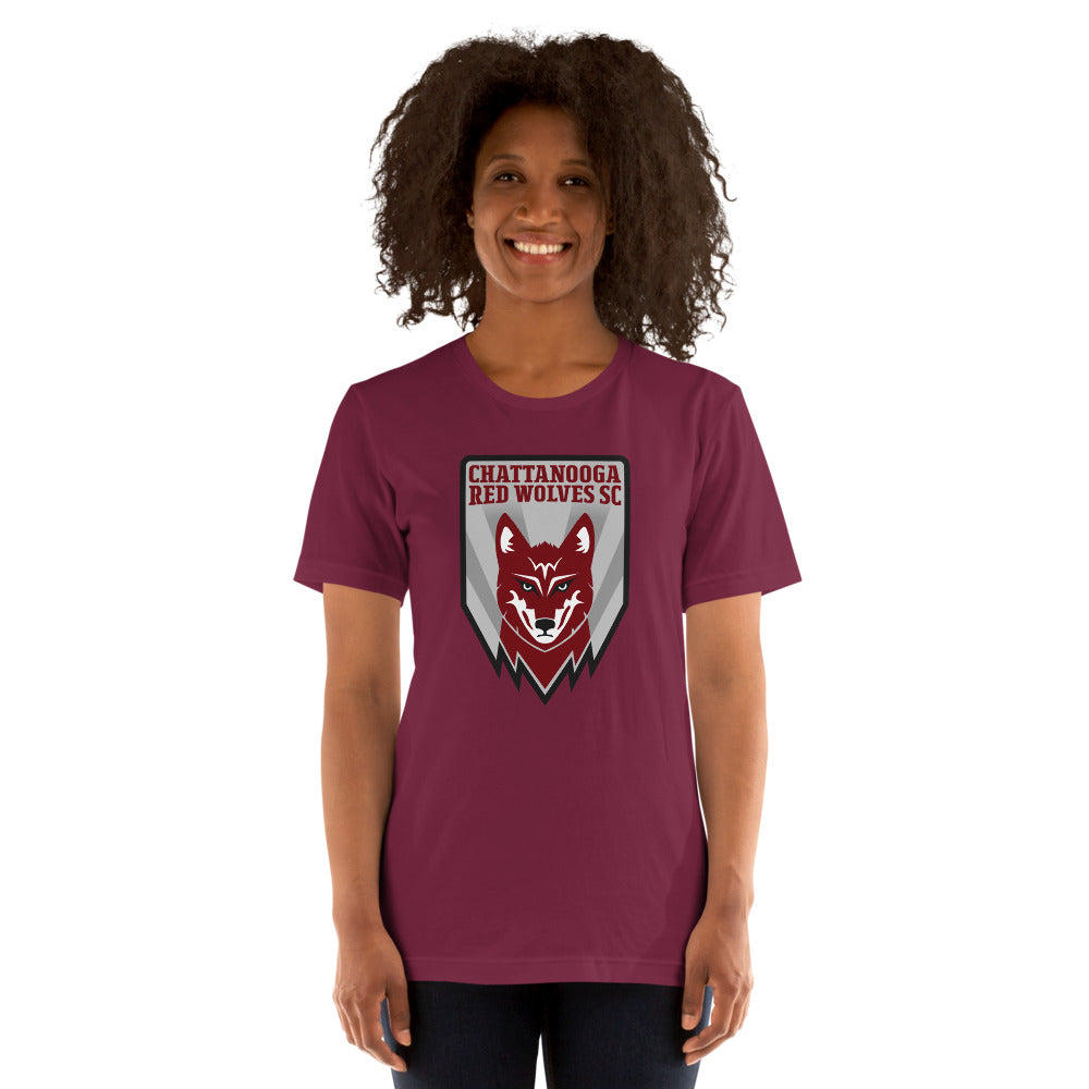 Chattanooga Red Wolves SC Crest Adult T-Shirt