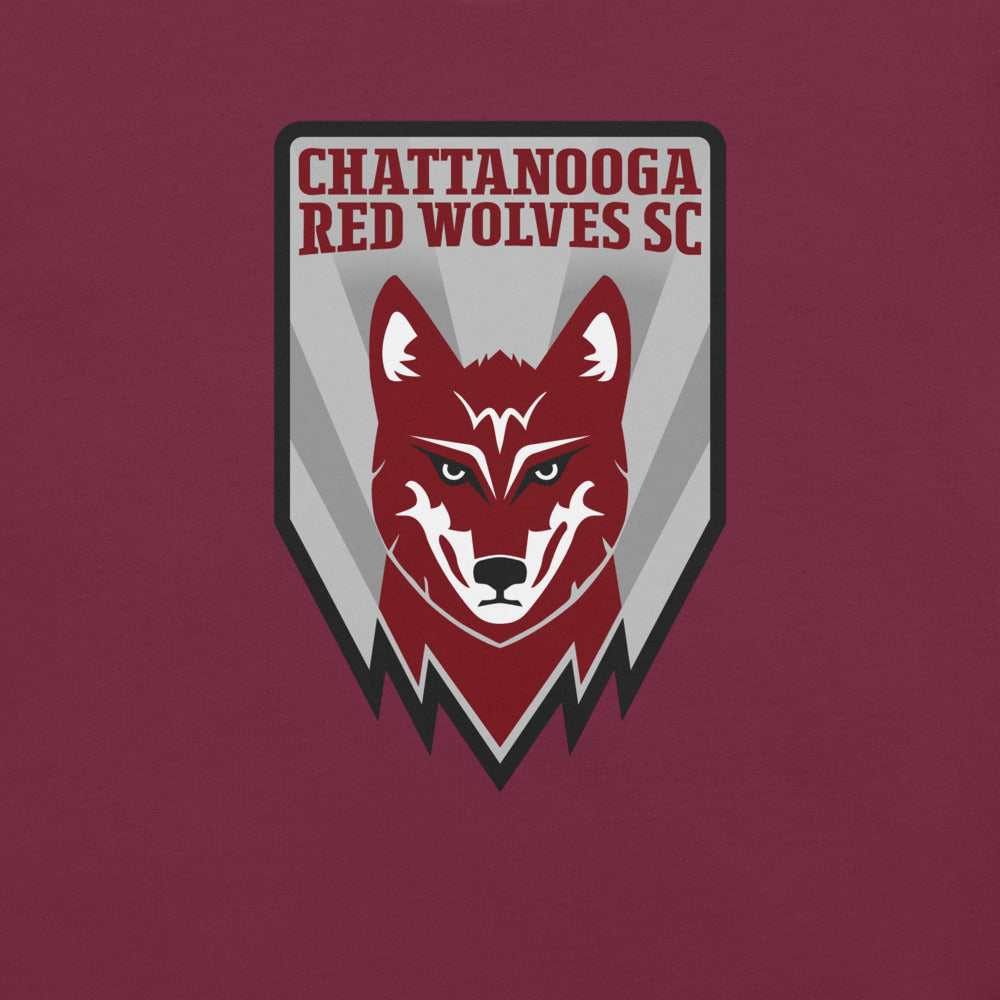 Chattanooga Red Wolves SC Crest Adult T-Shirt