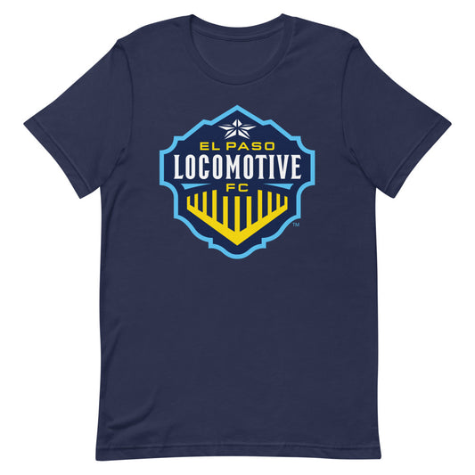 El paso locomotive crest adult t-shirt - navy