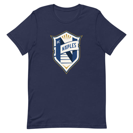 Fc naples crest adult short sleeve t-shirt - navy