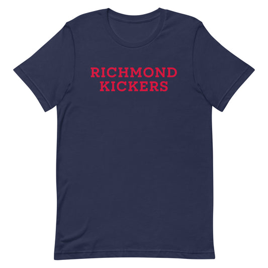 Richmond kickers wordmark adult t-shirt - navy