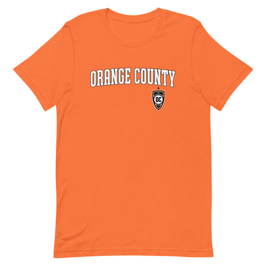 Orange county sc wordmark adult t-shirt - orange