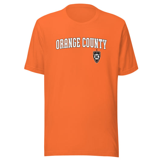 Orange county sc wordmark adult t-shirt - orange