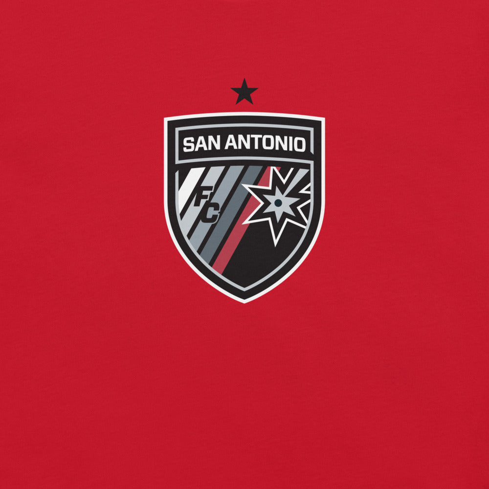 San Antonio FC Crest Adult T-Shirt Red