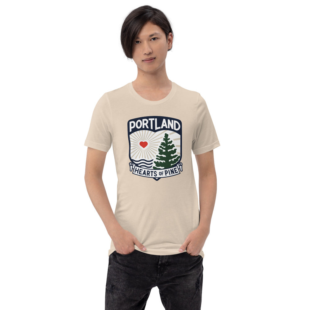 Portland Hearts of Pine Crest Adult T-Shirt