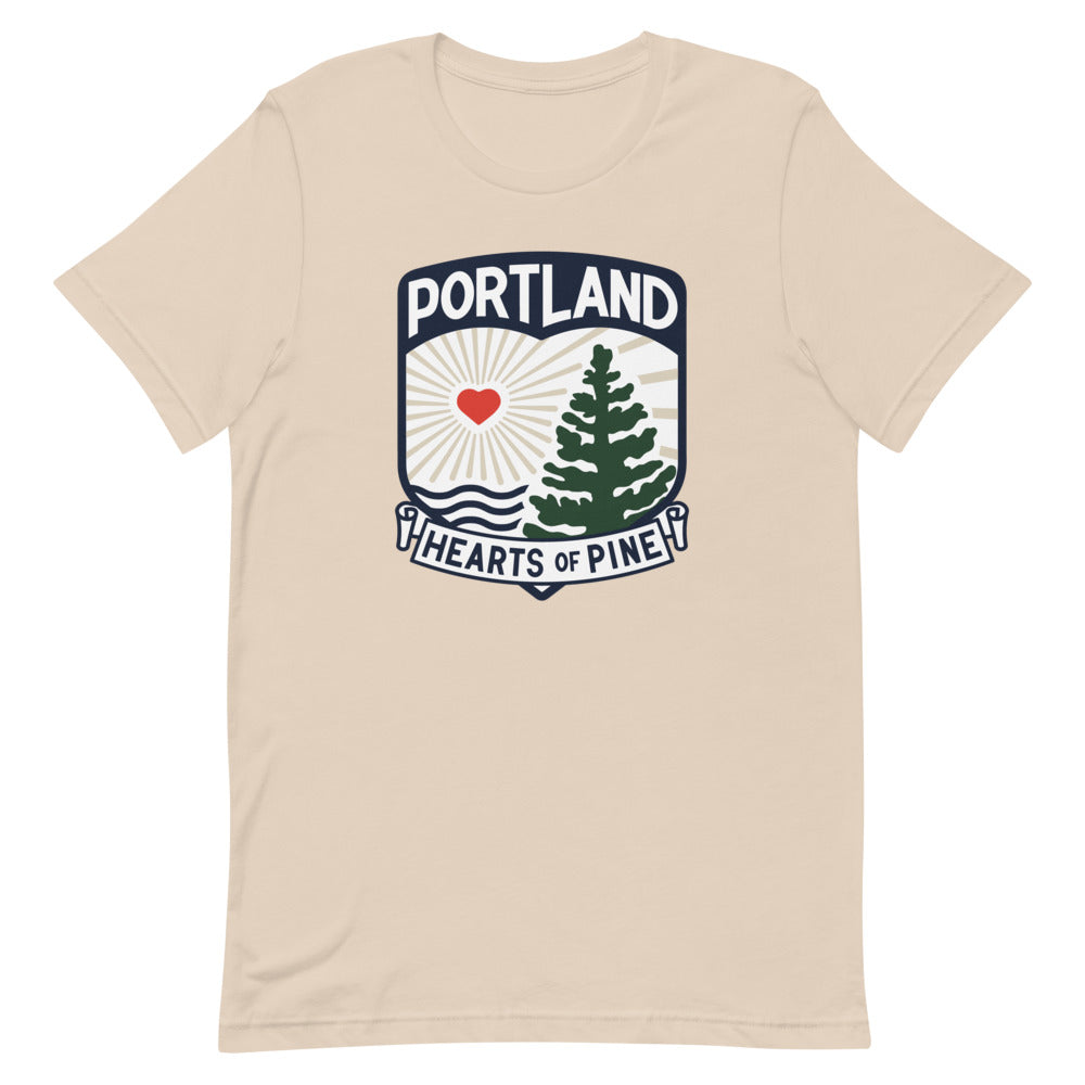 Portland Hearts of Pine Crest Adult T-Shirt