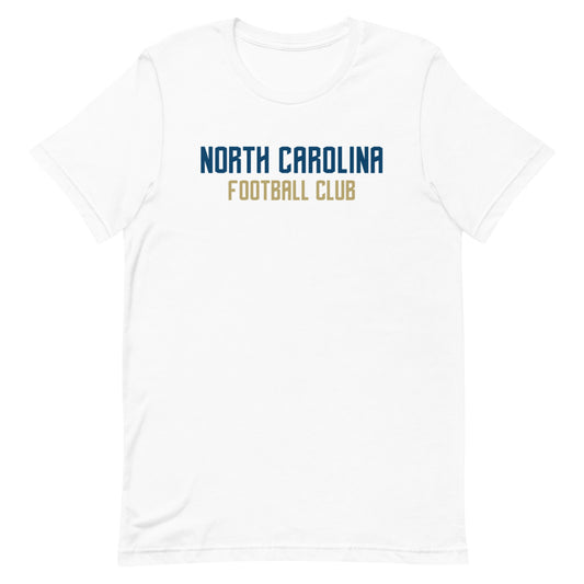 North carolina fc wordmark adult t-shirt - white