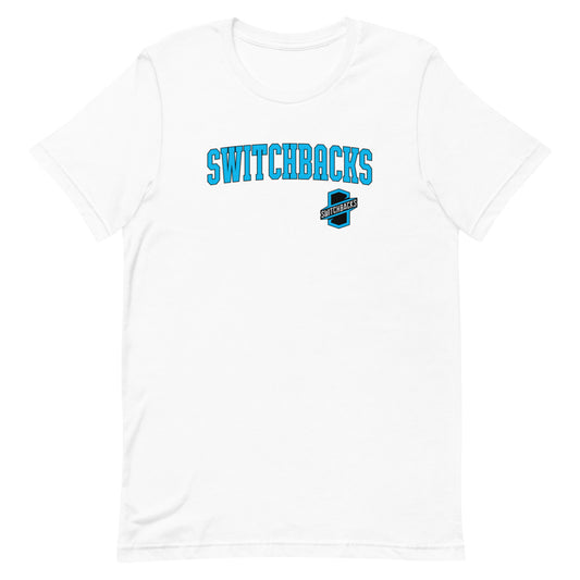 Colorado springs switchbacks wordmark adult t-shirt - white