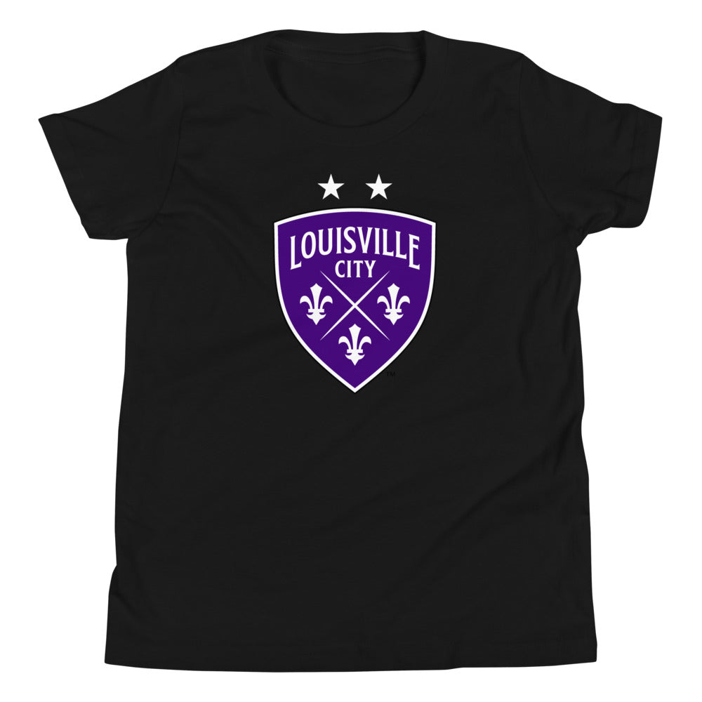 Louisville City FC Crest Kids T-Shirt Black