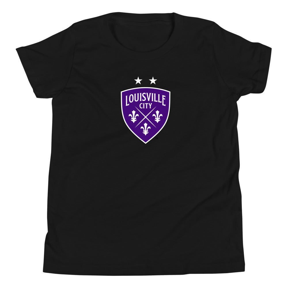 Louisville City FC Crest Kids T-Shirt Black
